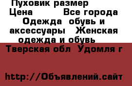 Пуховик размер 42-44 › Цена ­ 750 - Все города Одежда, обувь и аксессуары » Женская одежда и обувь   . Тверская обл.,Удомля г.